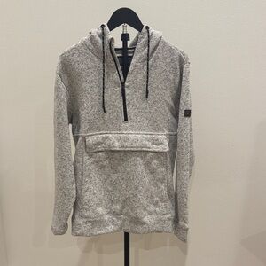 Billabong Heathered Gray Zip-Up Sweater